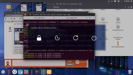 Unity's shutdown dialog that comes up when you click on Suspend option, among others Suspend is there on the dialog as well