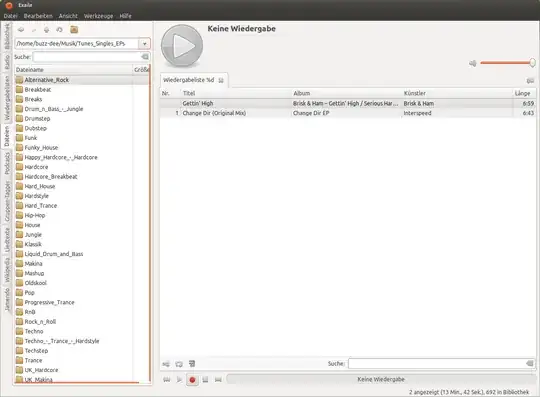 Exaile music folder view