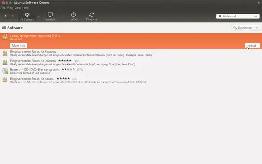 Installing the package in the Software Center