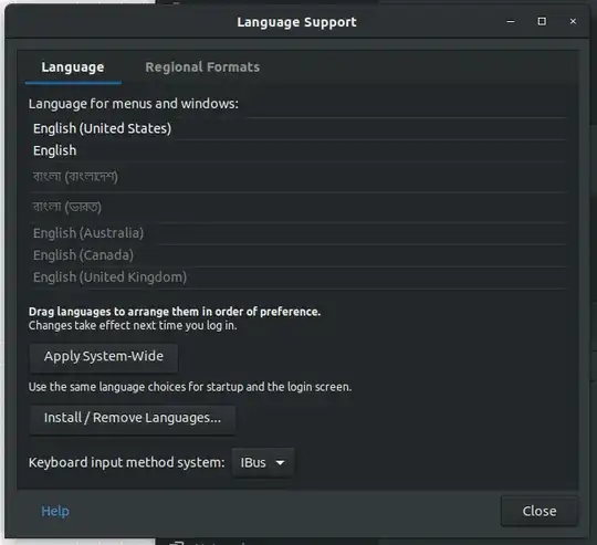 **Bangla Language Package** has been installed