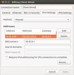 Editing Client Wired