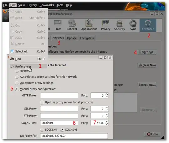 FIrefox setup example