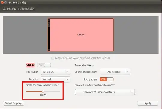 Look in the Display settings for 'Scale for menu and title bars'