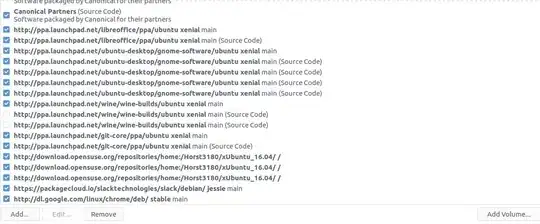 screenshot of sources