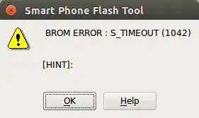 BROM ERROR S_TIMEOUT