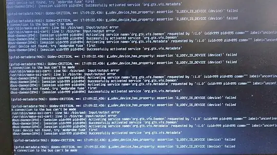 failed to connect the bus