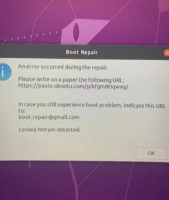 Boot-Repair error
