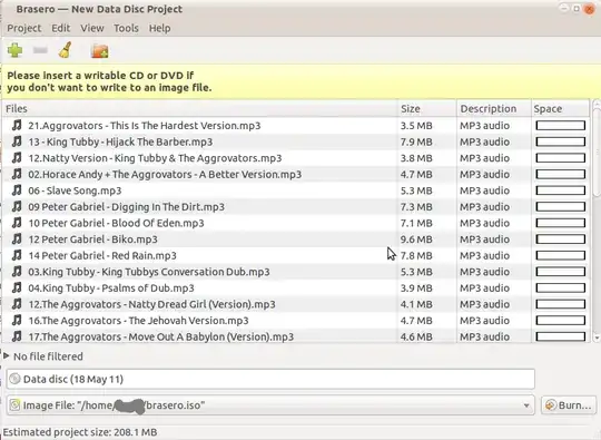 Brasero data cd project