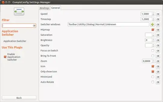 CCSM - Application Switcher - General tab