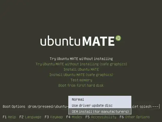 OEM install selection from isolinux bootloader