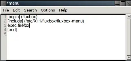 fluxbox edit menu file