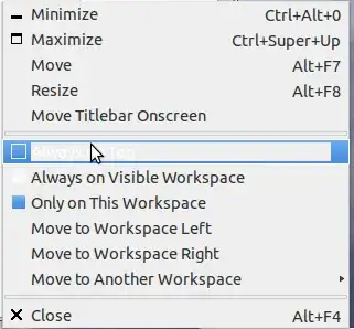 Window right click menu