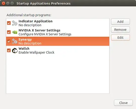 Startup Application Preferences