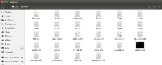 7) Tails syslinux folder