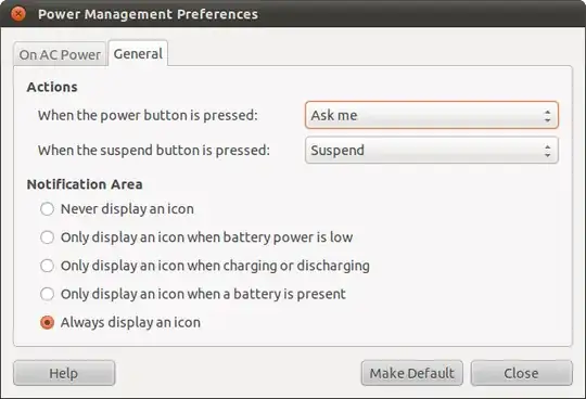 Power Management Preferences - General