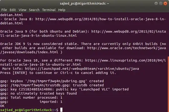 terminal screenshot, adding Oracle Java 9 PPA, successful