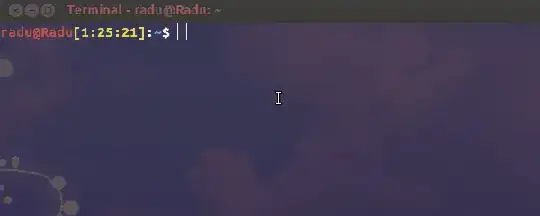 running clock in terminal before the command prompt