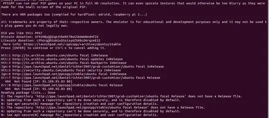 screenshot of my terminal