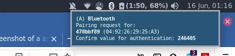 Bluetooth Error notification