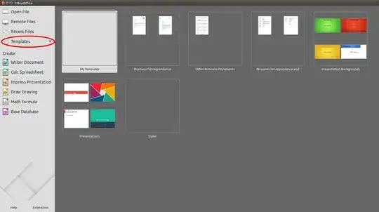 creating a new document from a template