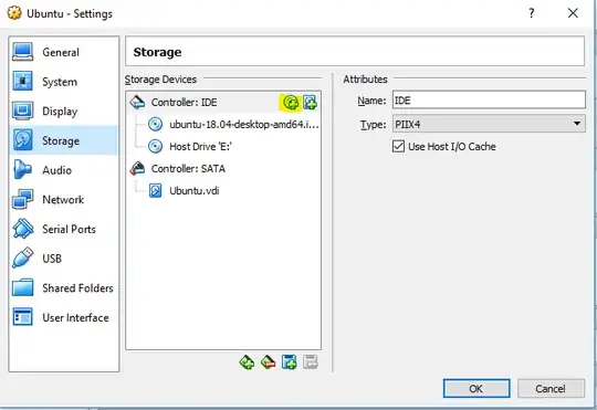 Ubuntu - Settings, Storage menu