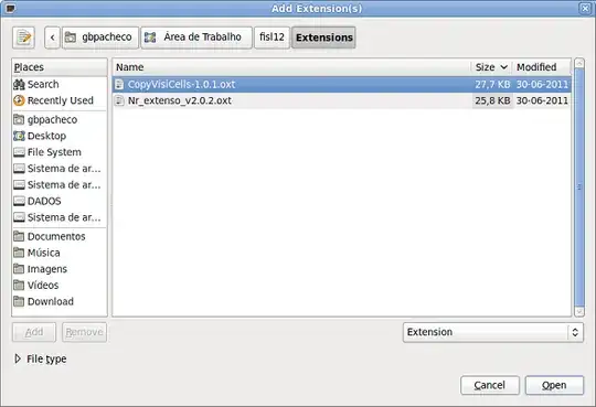 Add Extension(s) dialog