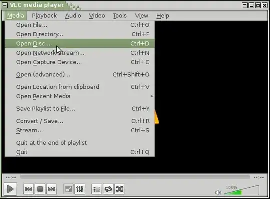 VLC media menu