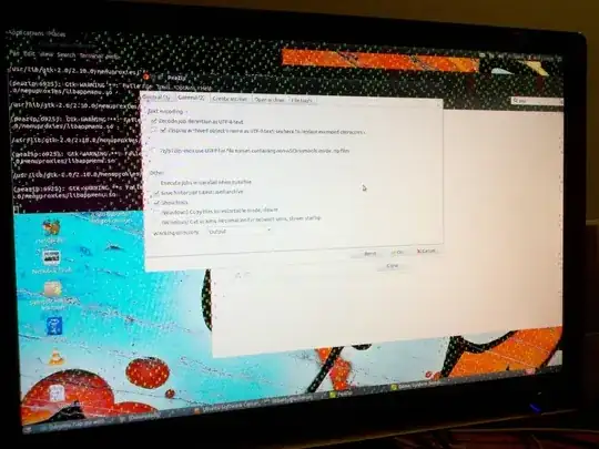 Picture of system crashing