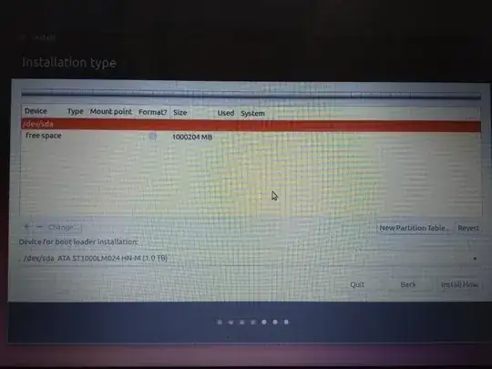 The entire disk is free