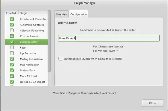 Under 'Configuration', put the command to open the editor - in this case <code>libreoffice --writer</code>