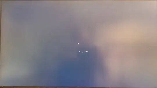 Screen when issue occurs