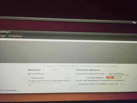managed to get settings pulled up-no monitor listed