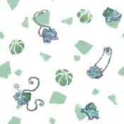 "From the time Bulbasaur was born, mysterious seeds were planted on its back and grew up with its body. It enjoys playing with vines. So, pay attention to its various facial expressions."