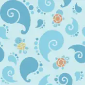 "Squirtle makes a few splashes as it swims around merrily in the water."