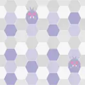 "Venonat's large eyes act as radars. In a bright place, you can see that they are clusters of many tiny eyes, making it slightly unsettling to have them on you."