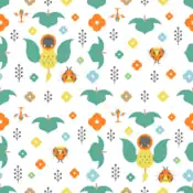 "Victreebel's honey-like scent is attracting unsuspecting Ledyba and Yanma towards its gaping mouth. Inside is an acid that dissolves anything."