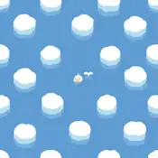 "Seel pops its head out among the floating ice to peek at its surroundings. It flourishes in its element since the colder it gets, the better it feels."