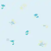 "Horsea makes its nest in the shade of corals. If it senses danger, it will reflexively spray a dense black ink from its mouth and try to escape."