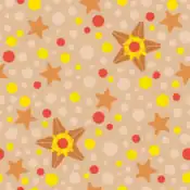 "Staryu lay peacefully among the star-shaped sand. At night, the organ at its center called the core shines bright red, making it look like an actual star."