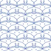 "Mantine swim along freely, eating things that swim into its mouth. You can almost see them soaring over the ocean waves in this pattern."