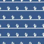 "It is said that Kingdra creates giant whirlpools every time it moves. Their motion seems to have created the whirlpool waves on this sailor stripe pattern."