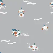 "Marshtomp seem to have fun playing in the mud. Some Marshtomps face the front and show their distinctive faces, or bury their bodies in the mud and sleep."