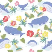"Wailord is said to be the largest Pokemon found. The Alola pattern, which is perfect for midsummer, is said to be the largest size of Pokemon shirts."