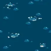 "Whiscash has all the big swamps territorial. It seems that it is waiting for his prey with a Barboach exploring the muddy riverbed with two long whiskers."