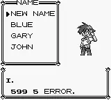A 5 Error in Pokémon Red