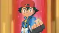 Ash wearing his fourth hat backwards