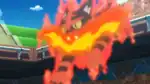 Fire Fang being used by Ash's Torracat