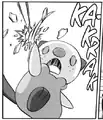 Bianca's Oshawott having his scalchop broken in Pokémon Adventures