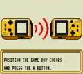 "Position the Game Boy Colors and press the A Button."