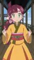 Chloe in a kimono, disguised as Soleil in Night and Day, You are the Ones!
